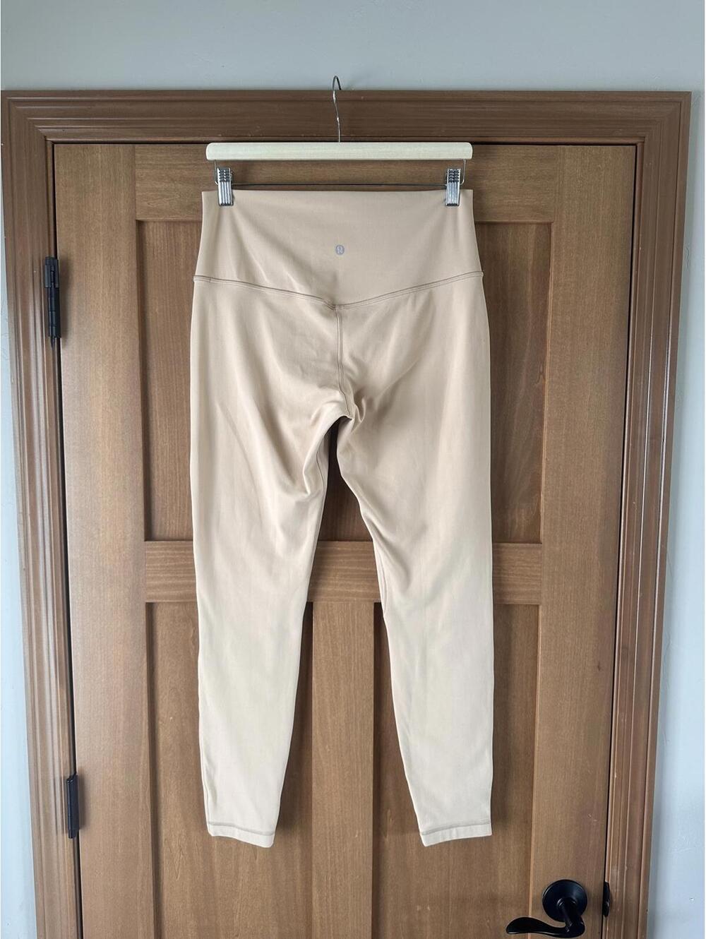 Lululemon Double Lined Align High-Rise Pant 28" Leggings Tan size 12 LW5CT1S - Picture 3 of 11
